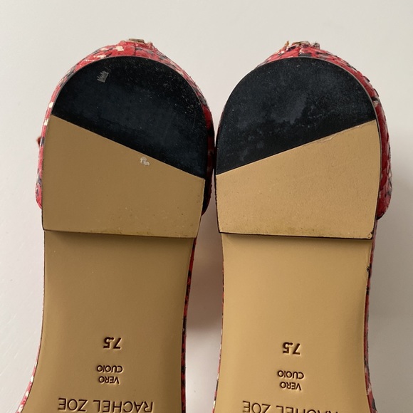 Rachel Zoe Red Multi Speckle Gladys Sandals - Picture 6 of 7